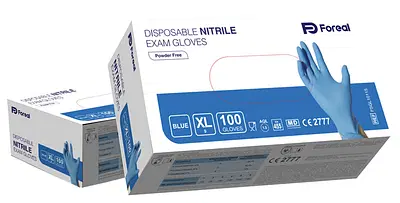 GUANTO NITRILE BLU FOREAL SENZA POLVERE XL 100 PEZZI GUANTO NITRILE BLU FOREAL SENZA POLVERE XL 100 PEZZI