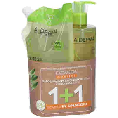 ADERMA EXOMEGA DUO IGIENE ECOPACK 1 RICARICA ADERMA EXOMEGA OLIO 500 ML + 1 ADERMA EXOMEGA CONTROL OLIO 500 ML