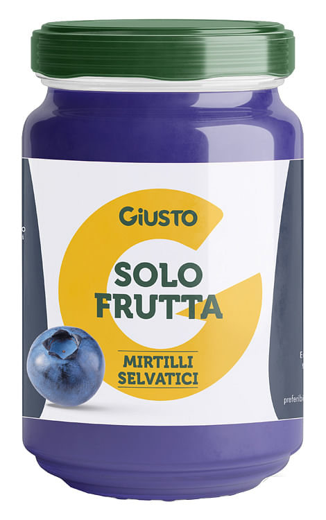 Giusto Solo Frutta Confettura Mirtilli Selvatici 220 G