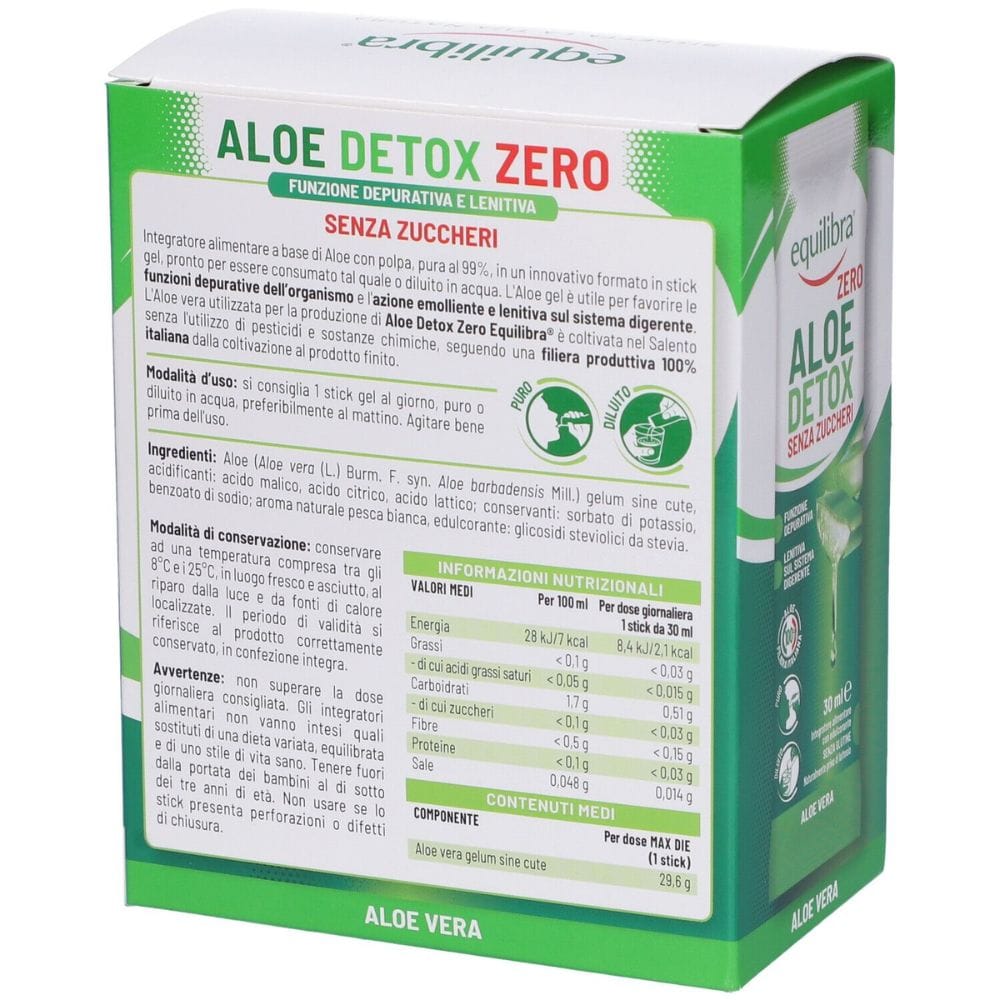 EQUILIBRA ALOE DETOX ZERO 10 STICK