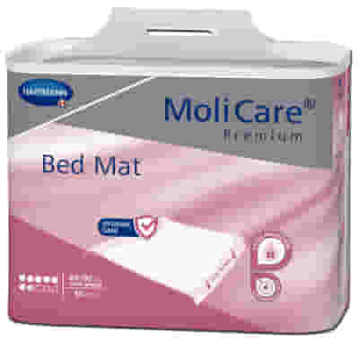 TRAVERSA PER INCONTINENZA MOLICARE BED MAT 7 GOCCE ASSORBENTE MONOUSO 60X180 CON ALI 30 PEZZI