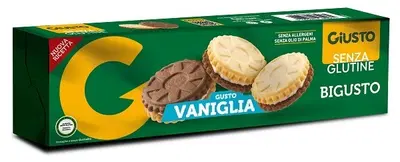 GIUSTO SENZA GLUTINE BIGUSTO VANIGLIA 120 G GIUSTO SENZA GLUTINE BIGUSTO VANIGLIA 120 G