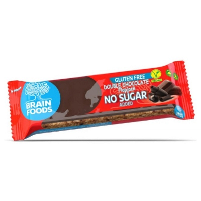 Brain Foods Barretta Doppio Cioccolato Senza Glutine 70 G