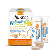 APROPOS EFFERVESCENTE C FLUPROTECT SENZA ZUCCHERI 20 COMPRESSE EFFERVESCENTI