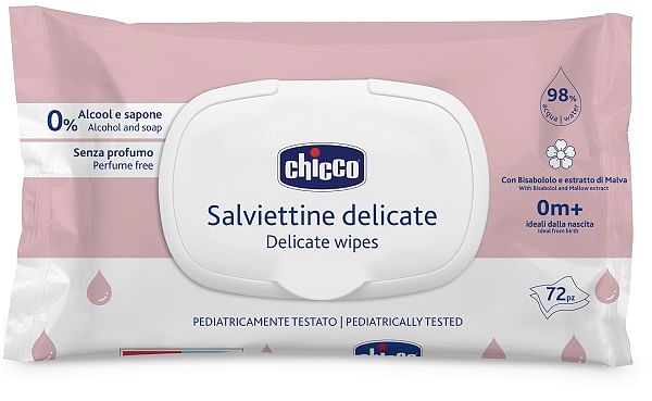 Chicco Salviette Delicate 72 Pezzi Plaque