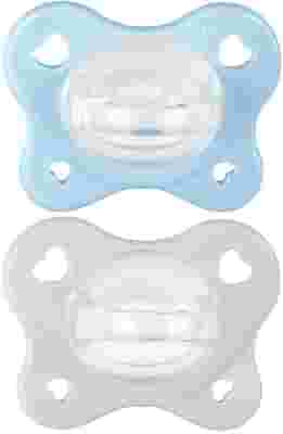 CHICCO DUAL SOFT SUCCHIETTO AZZURRO 2-6 MESI 2 PEZZI