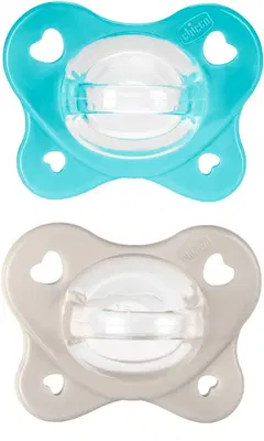 CHICCO DUAL SOFT SUCCHIETTO AZZURRO 6-16 MESI 2 PEZZI CHICCO DUAL SOFT SUCCHIETTO AZZURRO 6-16 MESI 2 PEZZI