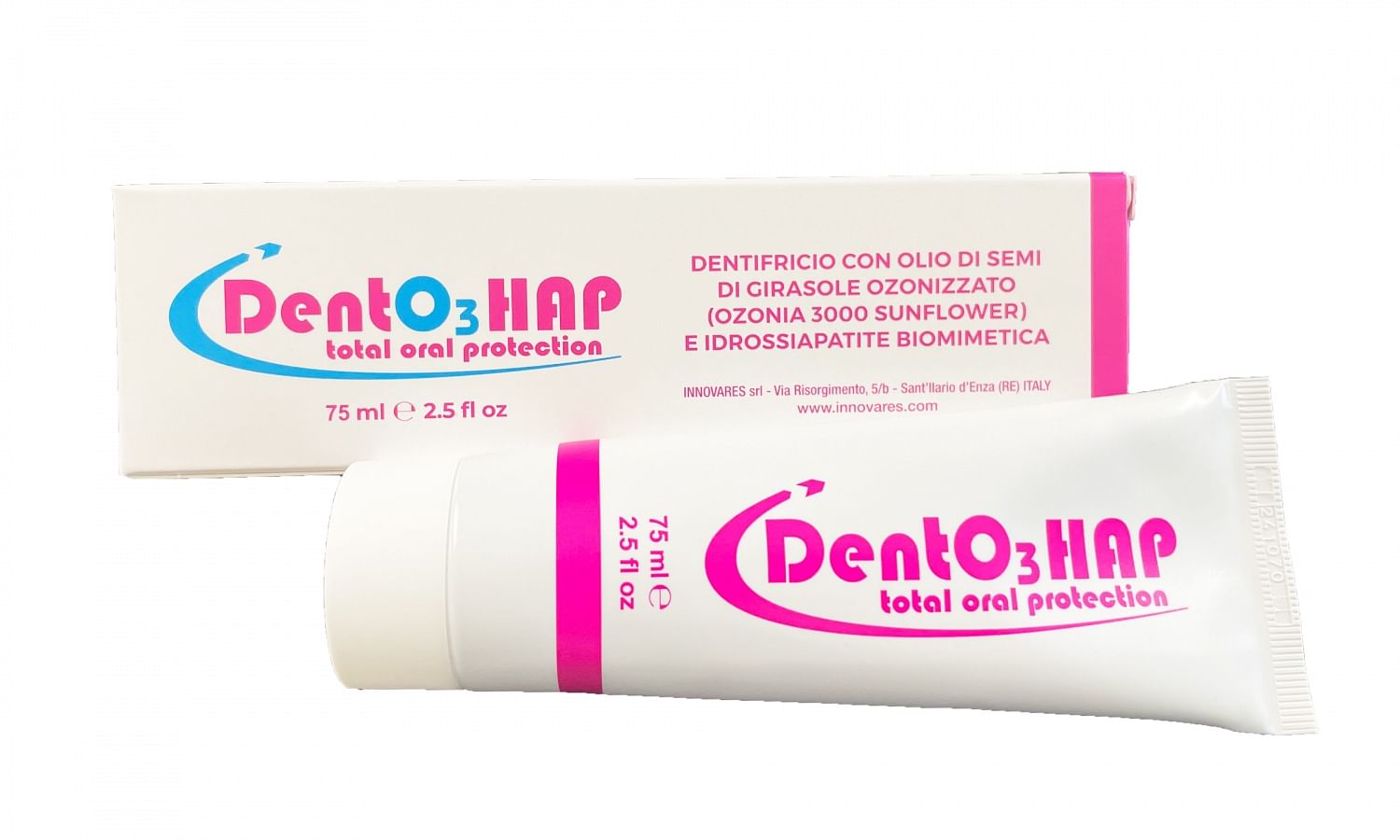 Dento3 Hap Dentifricio Ozono E Idrossiapatite 75 Ml