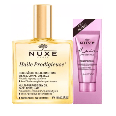 Nuxe Huile Prodigieuse 100 Ml + Hair Prodigieux Shampoo 30 Ml