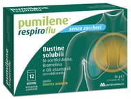 PUMILENE RESPIROFLU SENZA ZUCCHERO 12 BUSTINE GUSTO MENTA ARANCIA 36 G