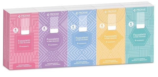 Profar Fazzoletti 10 X9 Cm 4 Veli 10 Pacchetti