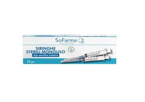 Siringa Sterile 10 Ml Gauge 21 Sofarmapiu' 10 Pezzi