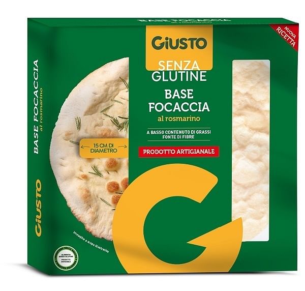 Giusto Senza Glutine Fondo Focaccia Rosmarino 130 G