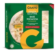 GIUSTO SENZA GLUTINE FONDO FOCACCIA ROSMARINO 130 G