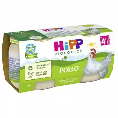HIPP BIO OMOGENEIZZATO POLLO 2 PEZZI DA 80 G