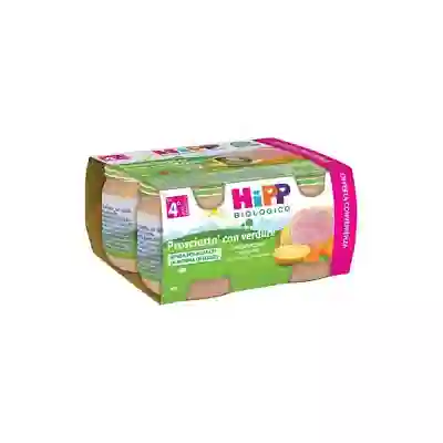 HIPP BIO OMOGENEIZZATO PROSCIUTTO CON VERDURE 4 PEZZI DA 80 G