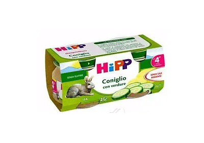 HIPP OMOGENEIZZATO CONIGLIO CON PATATE 2 PEZZI DA 80 G