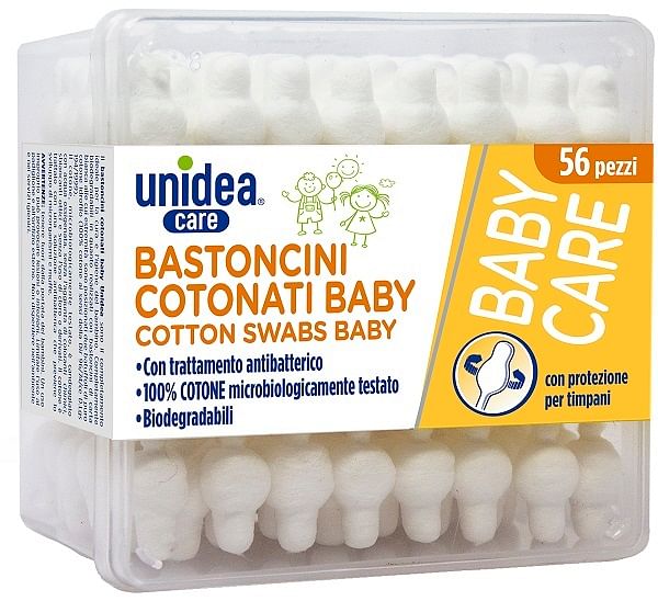 Unidea Bastoncini Cotonati Baby 56 Pezzi