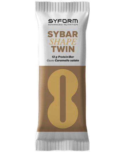 SYBAR SHAPE TWIN BARRETTA CARAMELLO SALATO 45 G