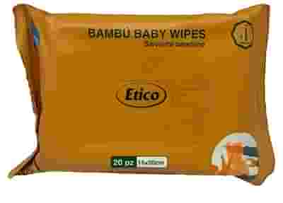 ETICO BAMBU' BABY WIPES SALVIETTE BAMBINO 20 PEZZI