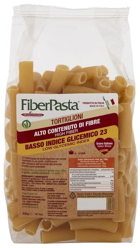 FIBERPASTA TORTIGLIONI BASSO INDICE GLICEMICO 400 G