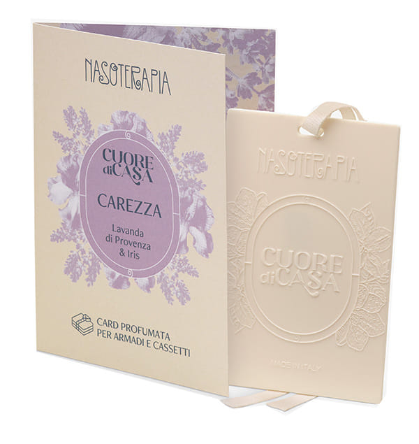 CARD PROFUMATA LAVANDA E IRIS 1 PEZZO NASOTERAPIA