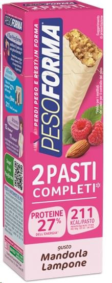 Pesoforma Barrette Mandorla Lampone 2 Pasti 2 Pezzi Da 58 G-image