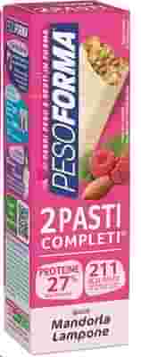 PESOFORMA BARRETTE MANDORLA LAMPONE 2 PASTI 2 PEZZI DA 58 G