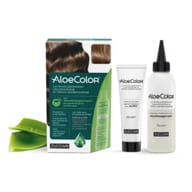 ALOECOLOR 6,0 BIONDO SCURO TINTA PERMANENTE CAPELLI COLORE AD ALTA PIGMENTAZIONE 50 ML + RIVELATORE ALOEOSSIGENATA 75 ML + SHAMPOO ALOECARE 15 ML + GUANTI