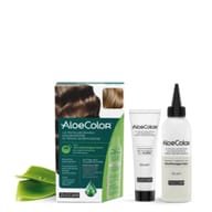 ALOECOLOR 7,0 BIONDO TINTA PERMANENTE CAPELLI COLORE AD ALTA PIGMENTAZIONE 50 ML + RIVELATORE ALOEOSSIGENATA 75 ML + SHAMPOO ALOECARE 15 ML + GUANTI