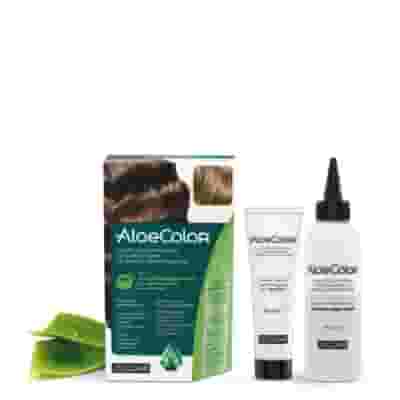 ALOECOLOR 7,0 BIONDO TINTA PERMANENTE CAPELLI COLORE AD ALTA PIGMENTAZIONE 50 ML + RIVELATORE ALOEOSSIGENATA 75 ML + SHAMPOO ALOECARE 15 ML + GUANTI