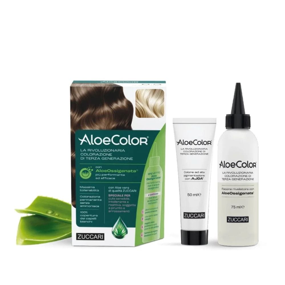 ALOECOLOR 10,0 BIONDO PLATINO TINTA PERMANENTE CAPELLI COLORE AD ALTA PIGMENTAZIONE 50 ML + RIVELATORE ALOEOSSIGENATA 75 ML + SHAMPOO ALOECARE 15 ML + GUANTI