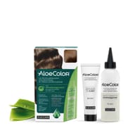 ALOECOLOR 6,34 BIONDO SCURO MIELE TINTA PERMANENTE CAPELLI COLORE AD ALTA PIGMENTAZIONE 50 ML + RIVELATORE ALOEOSSIGENATA 75 ML + SHAMPOO ALOECARE 15 ML + GUANTI