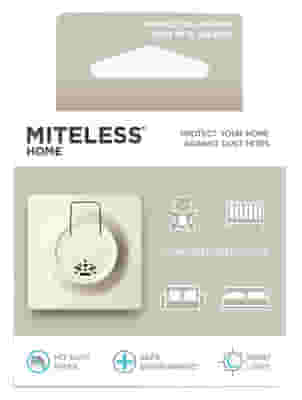 MITELESS HOME DISPOSITIVO CON PRESA DI CORRENTE ANTI ACARI AD ULTRASUONI PER CASA COLORE IVORY