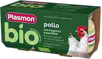 PLASMON BIO OMOGENEIZZATO POLLO CON FAGIOLINI E ZUCCHINE 2 PEZZI
