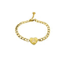 MYLOVLY GIOIELLI ABC BRACCIALE CATENA LETTERA A ORO