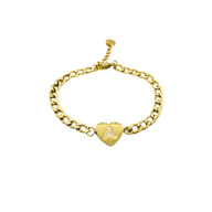 MYLOVLY GIOIELLI ABC BRACCIALE CATENA LETTERA A ORO