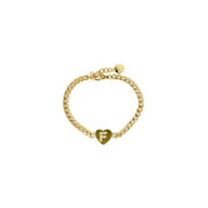 MYLOVLY GIOIELLI ABC BRACCIALE CATENA LETTERA F ORO