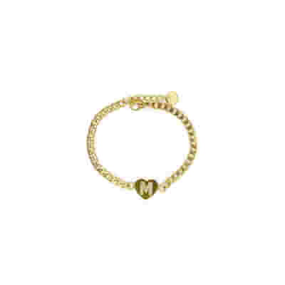 MYLOVLY GIOIELLI ABC BRACCIALE CATENA LETTERA M ORO