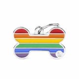 L BONE MEDAGLIETTA PER COLLARE RAINBOW