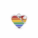 S HEART MEDAGLIETTA PER COLLARE RAINBOW