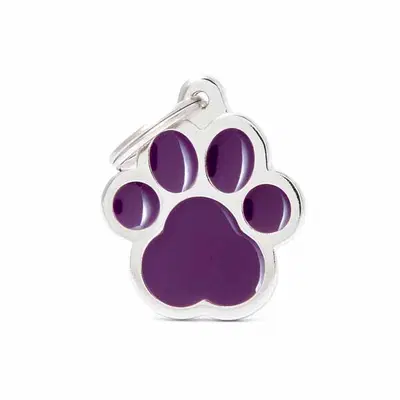 BIG PAW MEDAGLIETTA PER COLLARE PURPLE BIG PAW MEDAGLIETTA PER COLLARE PURPLE