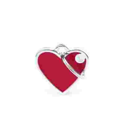 S HEART MEDAGLIETTA PER COLLARE RED