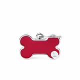 S BONE MEDAGLIETTA PER COLLARE RED