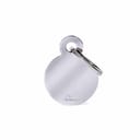 SMALL ROUND MEDAGLIETTA PER COLLARE IN OTTONE CROMATO