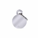 SMALL ROUND MEDAGLIETTA PER COLLARE IN OTTONE CROMATO