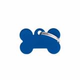 SMALL BONE MEDAGLIETTA PER COLLARE IN ALLUMINIO BLUE