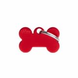 SMALL BONE MEDAGLIETTA PER COLLARE IN ALLUMINIO RED