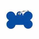 BIG BONE MEDAGLIETTA PER COLLARE IN ALLUMINIO BLUE