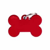 BIG BONE MEDAGLIETTA PER COLLARE IN ALLUMINIO RED